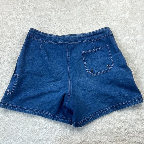 Westbound 100% cotton drawstring waist denim cargo shorts, size 16 - Picture 2 of 9